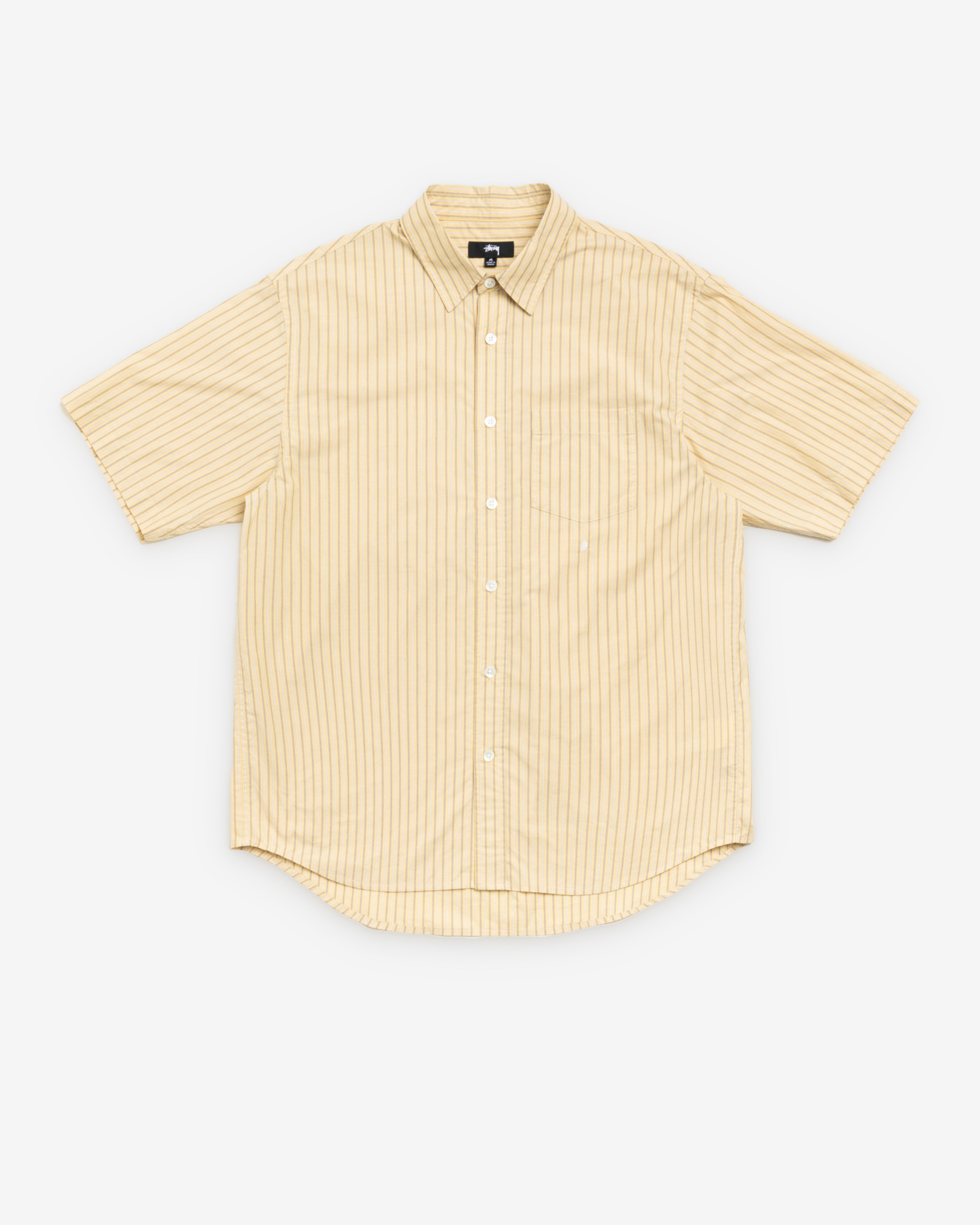 k*t様 stussy STANDARD SS SHIRT Yellow Str Stüssy: Men's Standard SS Shirt (Yellow Stripe) | DSMNY E-SHOP