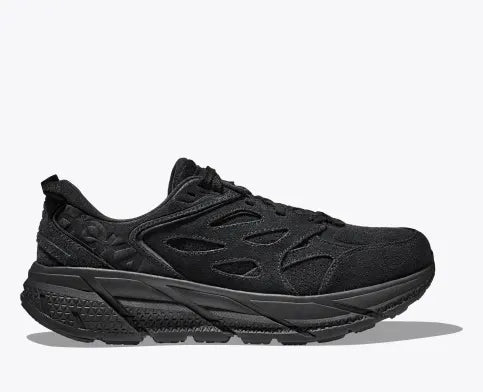 Hoka - Clifton Suede Sneakers - (Black)