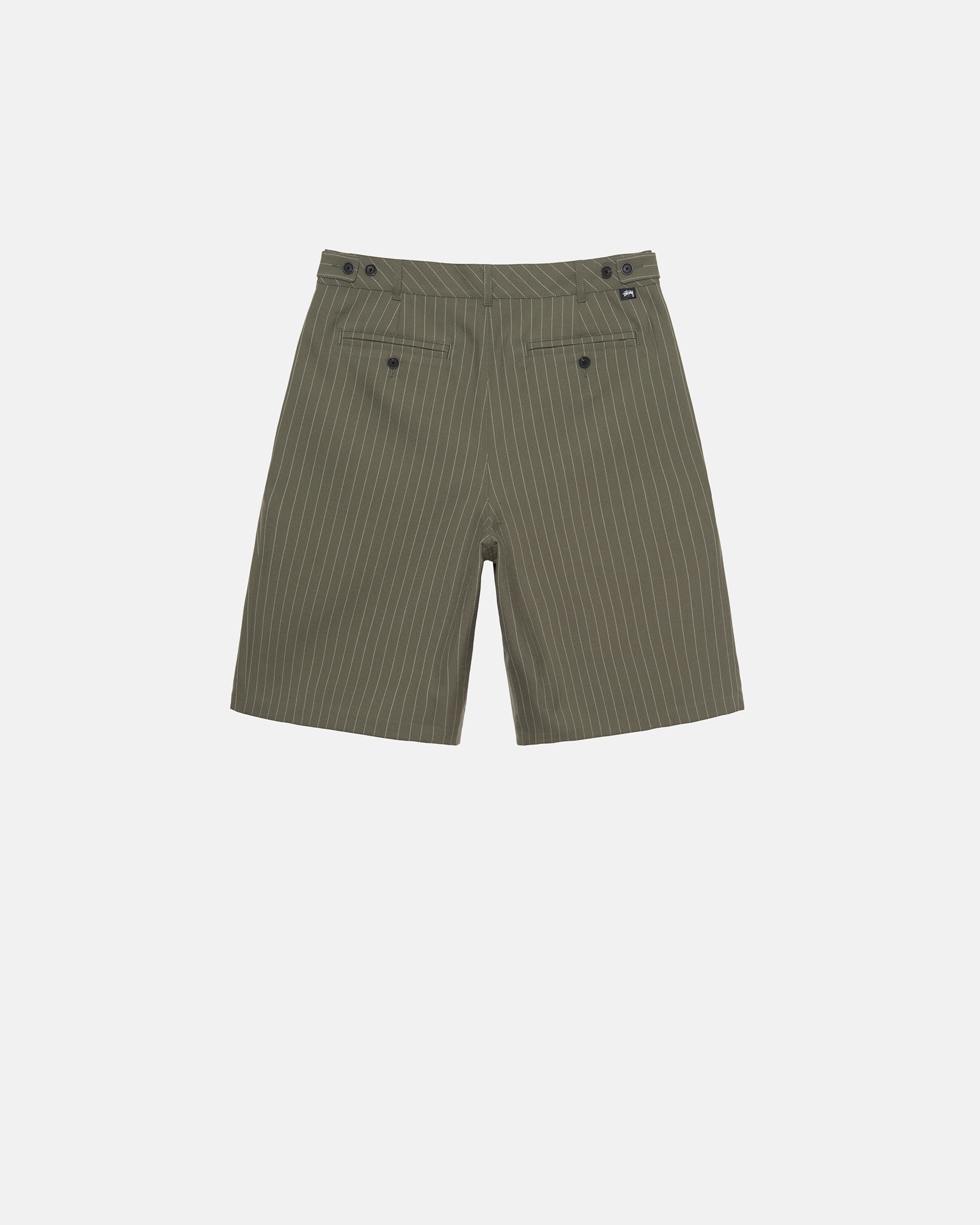 Stussy - Men's Volume Pleated Short Stripe - (Olive)