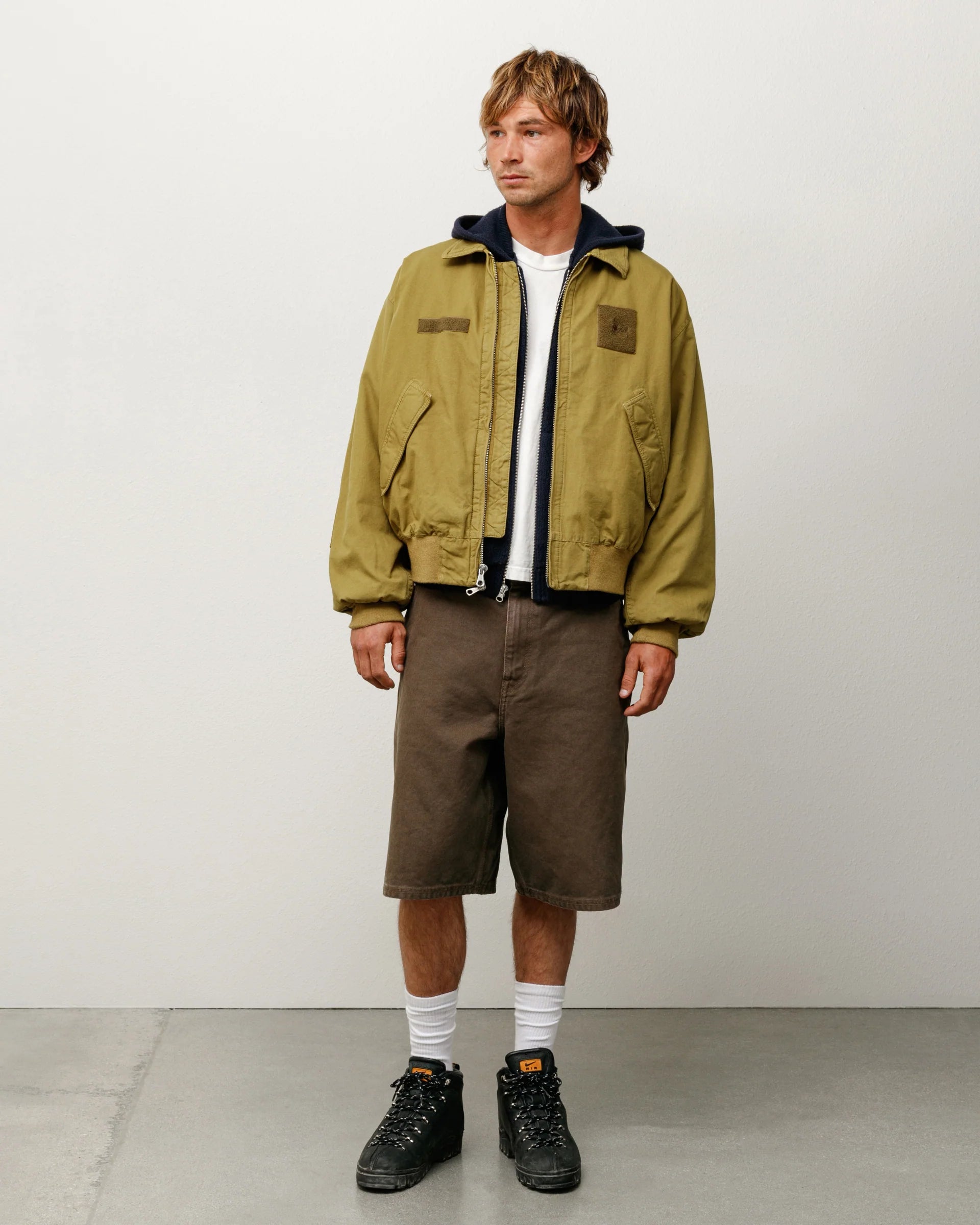 Stüssy: Men's Work Short Washed Canvas (Brown) | DSMNY E-SHOP Stüssy: Men's Work Short Washed Canvas (Brown) | DSMNY E-SHOP