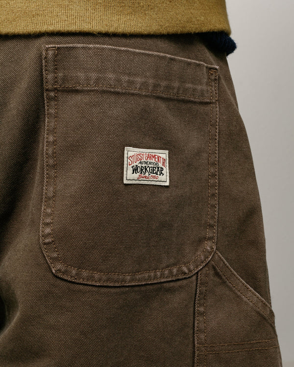 Stüssy - Men's Work Short Washed Canvas - (Brown)
