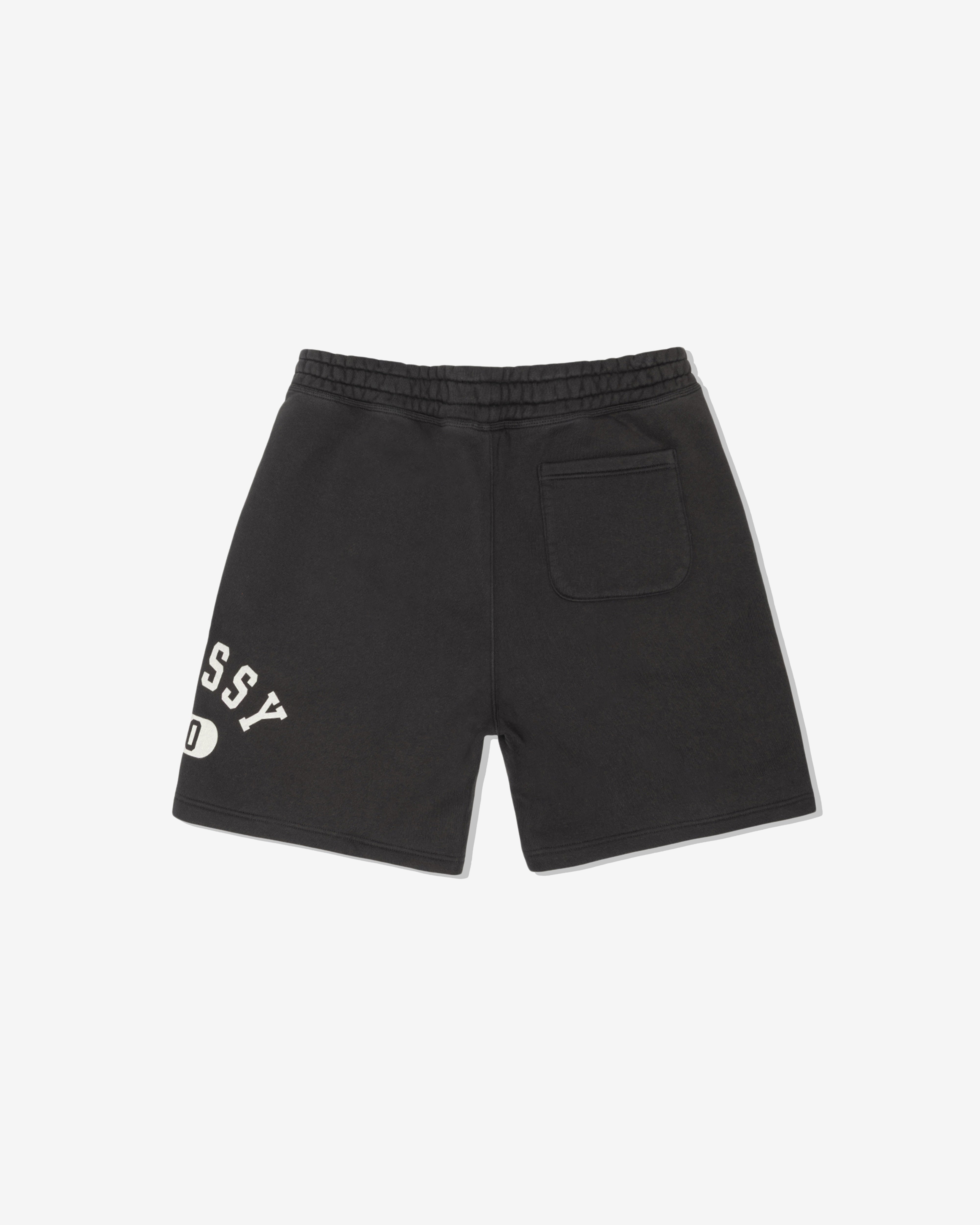 Stüssy: Men's Varsity Fleece Short (Washed Black) | DSMNY E-SHOP