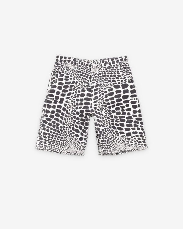 Stüssy - Men's Work Short Canvas - (White Snake Skin)