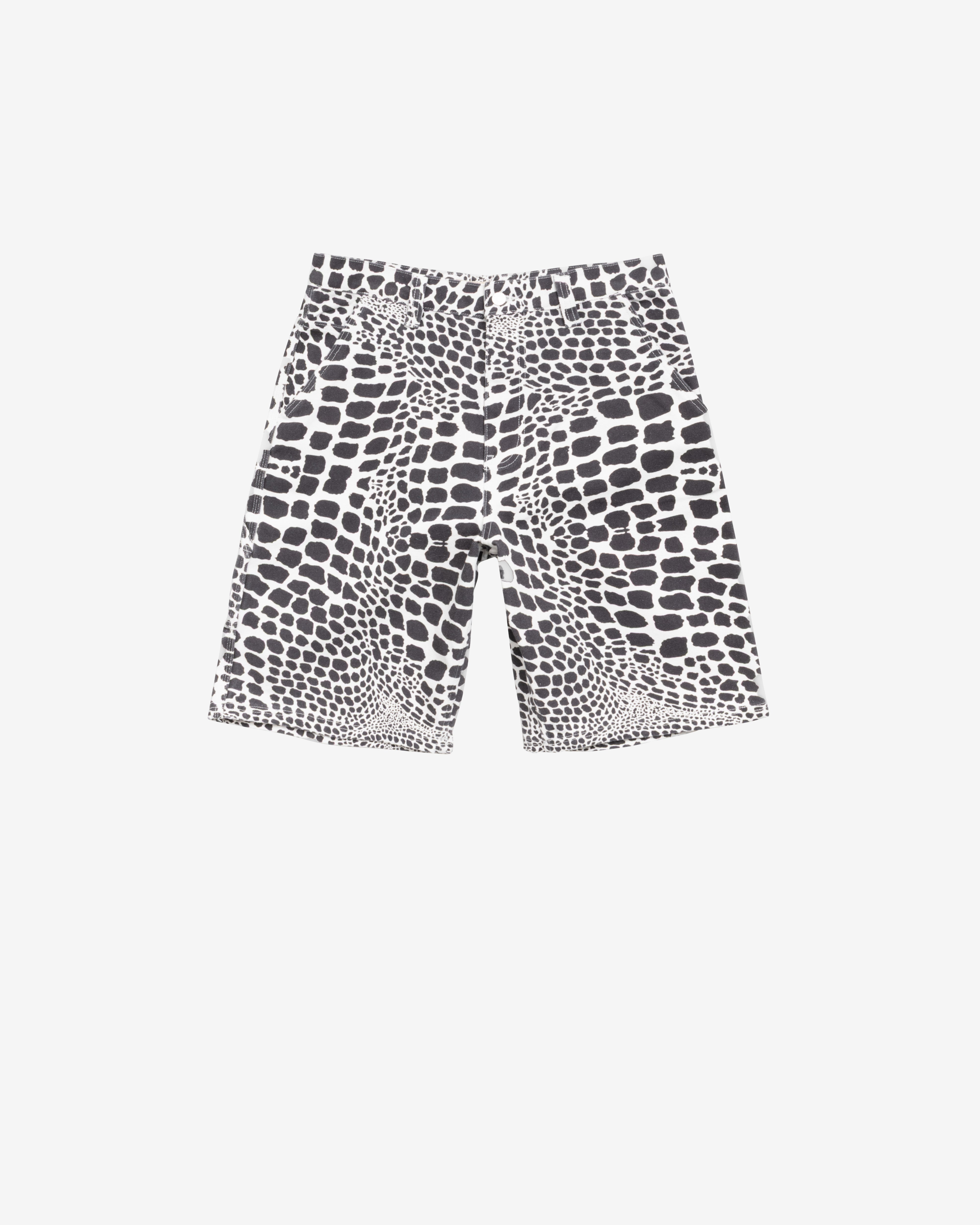 Stüssy: Men's Work Short Canvas (White Snake Skin) | DSMNY E-SHOP