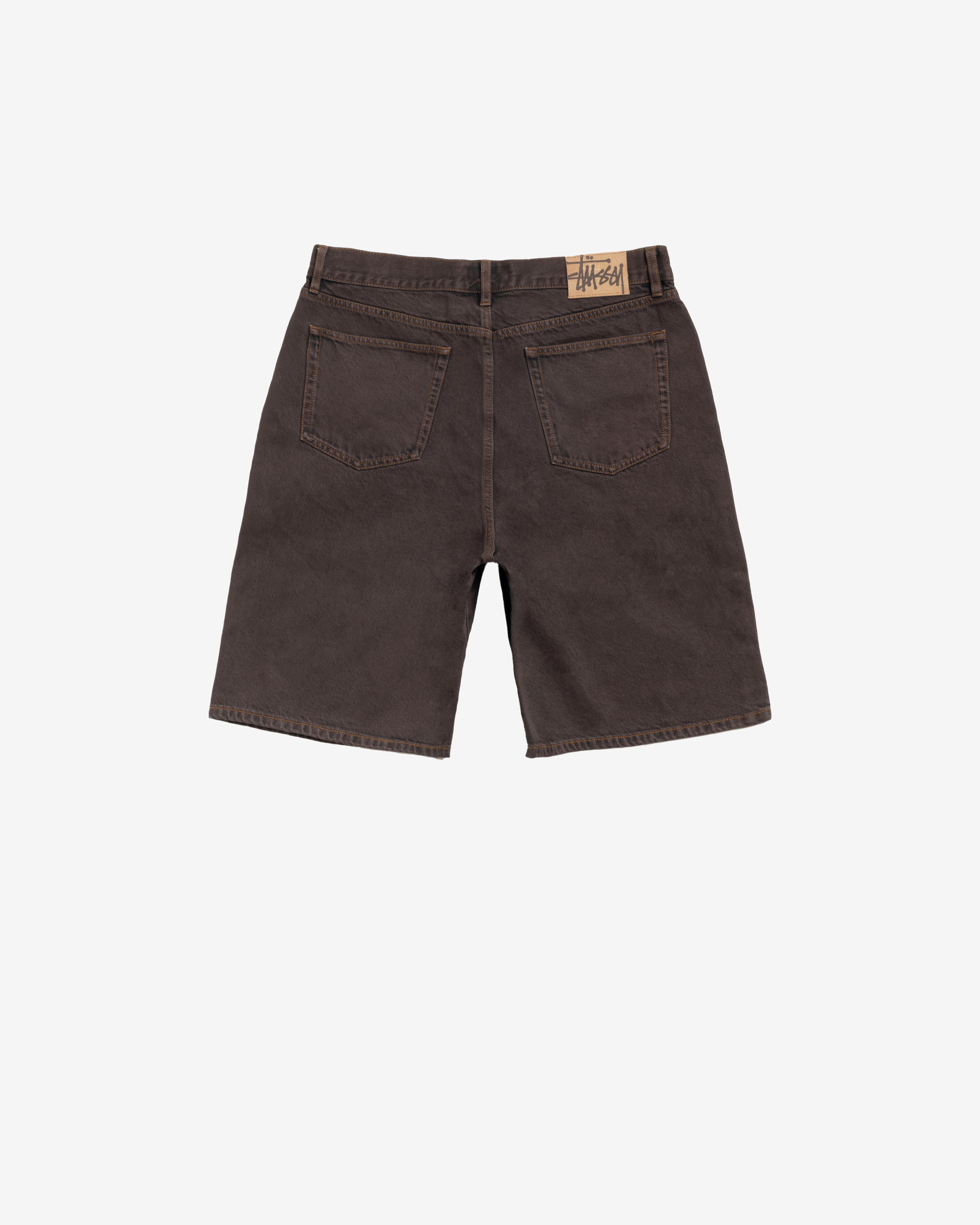 Stüssy: Men's Big Ol Shorts Resin Denim (Brown) | DSMNY E-SHOP