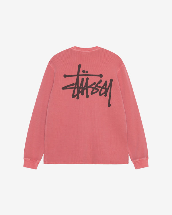 Stüssy - Men's Basic Stock Long Sleeve Thermal - (Berry)