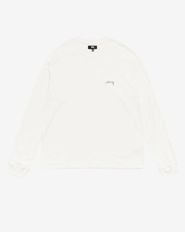 Stüssy - Men's Lazy LS Tee - (White)