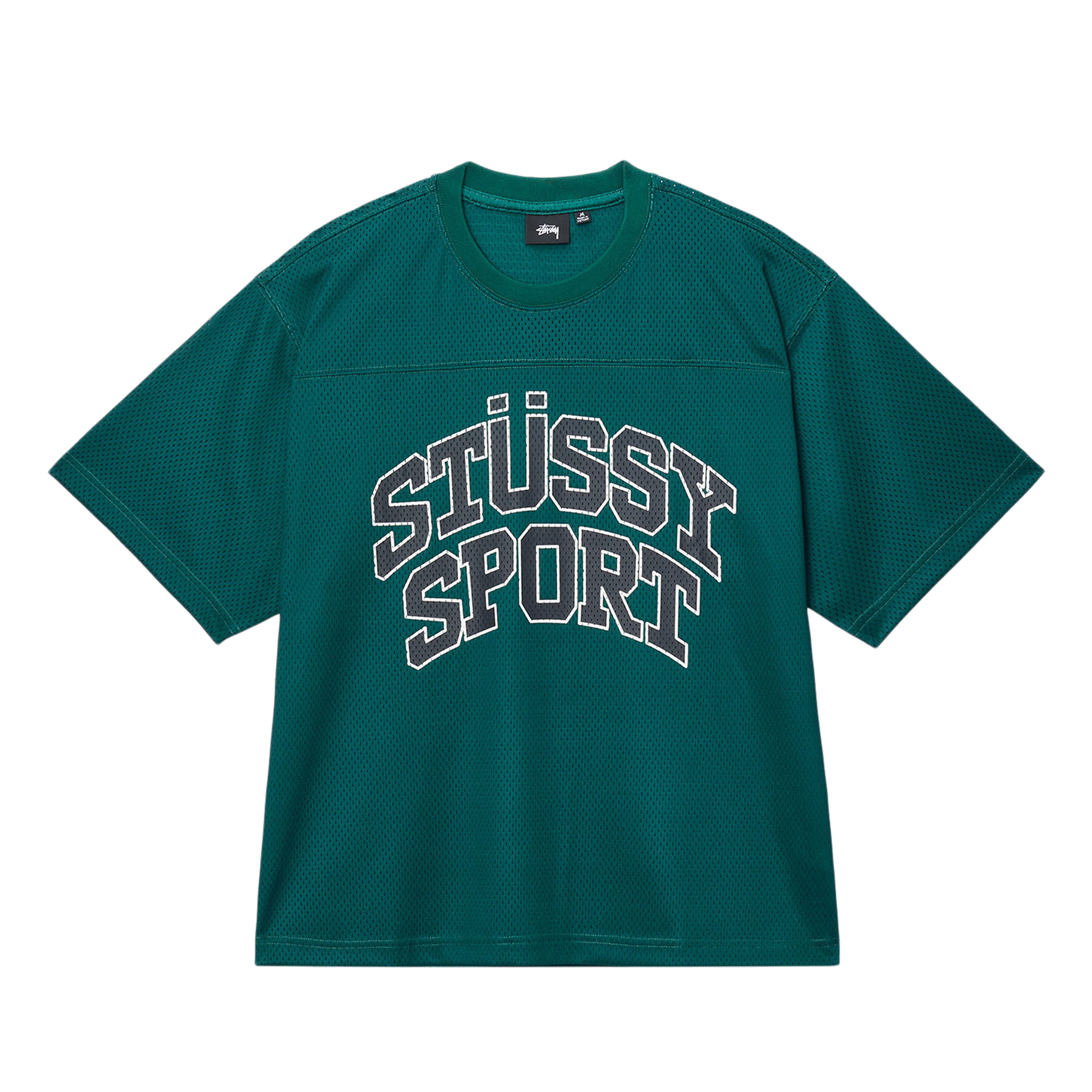 Stüssy: Men's Sport Mesh Football Jersey (Green) | DSMNY E-SHOP