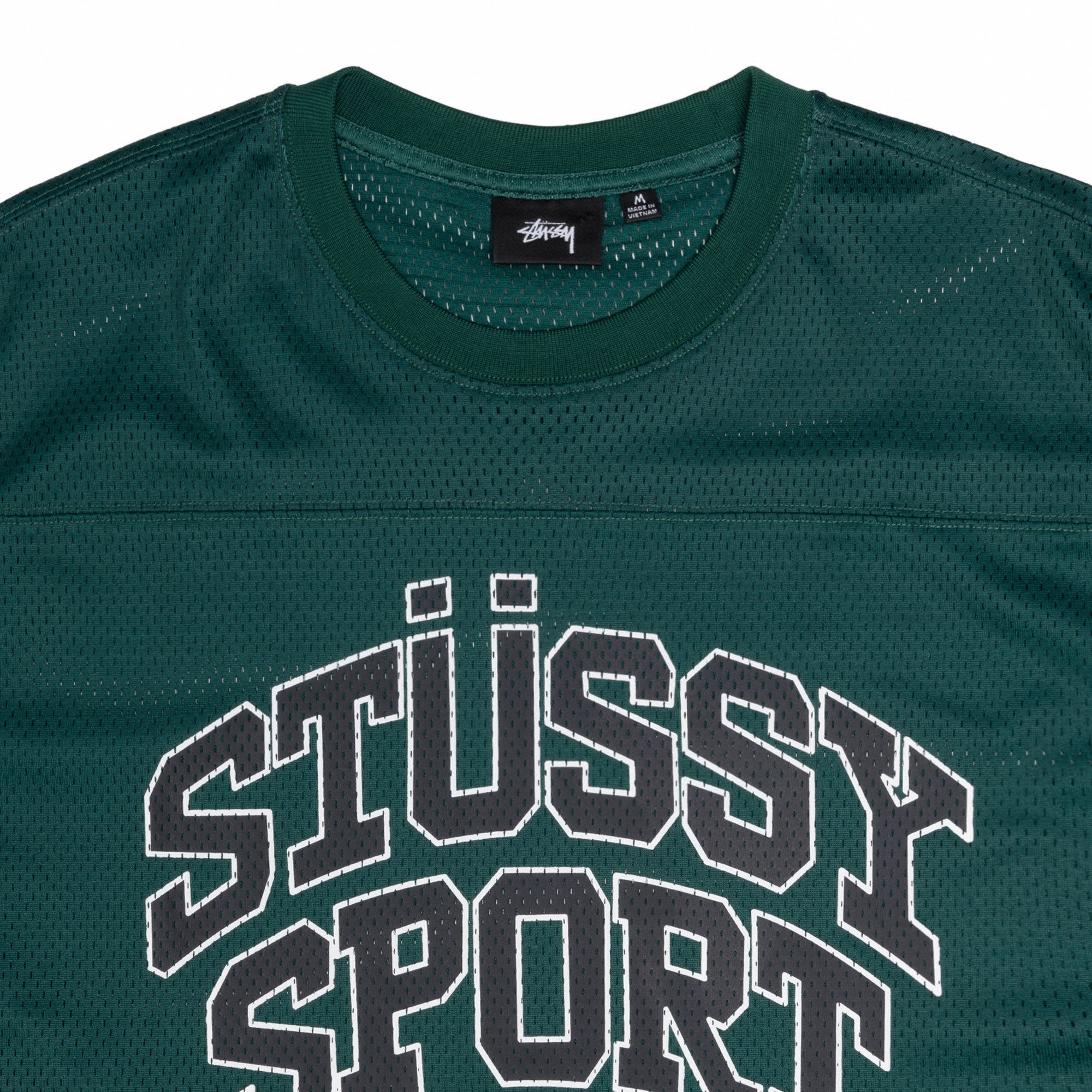 Stüssy Men's Sport Mesh Football Jersey (Green)