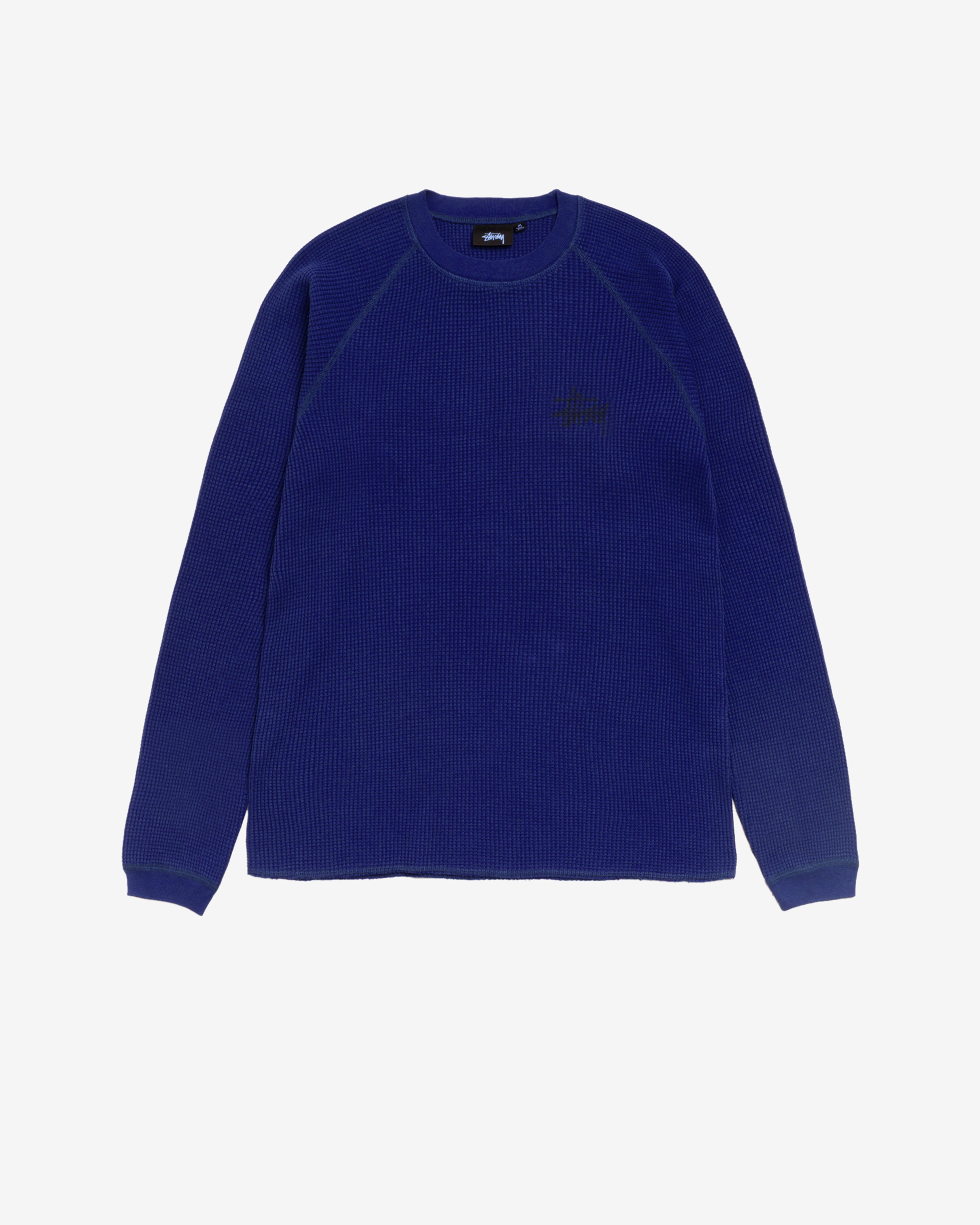 トップス STUSSY Raglan Thermal Basic Stock 24AW Stüssy: Men's Raglan Thermal Basic Stock (Indigo) | DSMNY E-SHOP