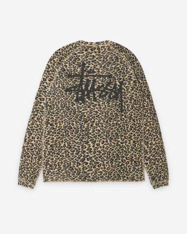 Stüssy - Men's Raglan Thermal Basic Stock - (Leopard)