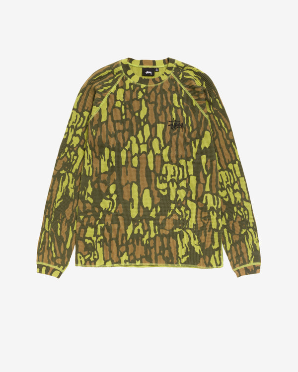 Stüssy - Men's Raglan Thermal Basic Stock - (Camo)