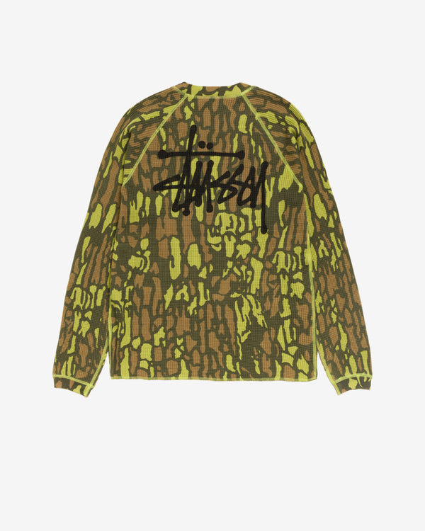 Stüssy - Men's Raglan Thermal Basic Stock - (Camo)