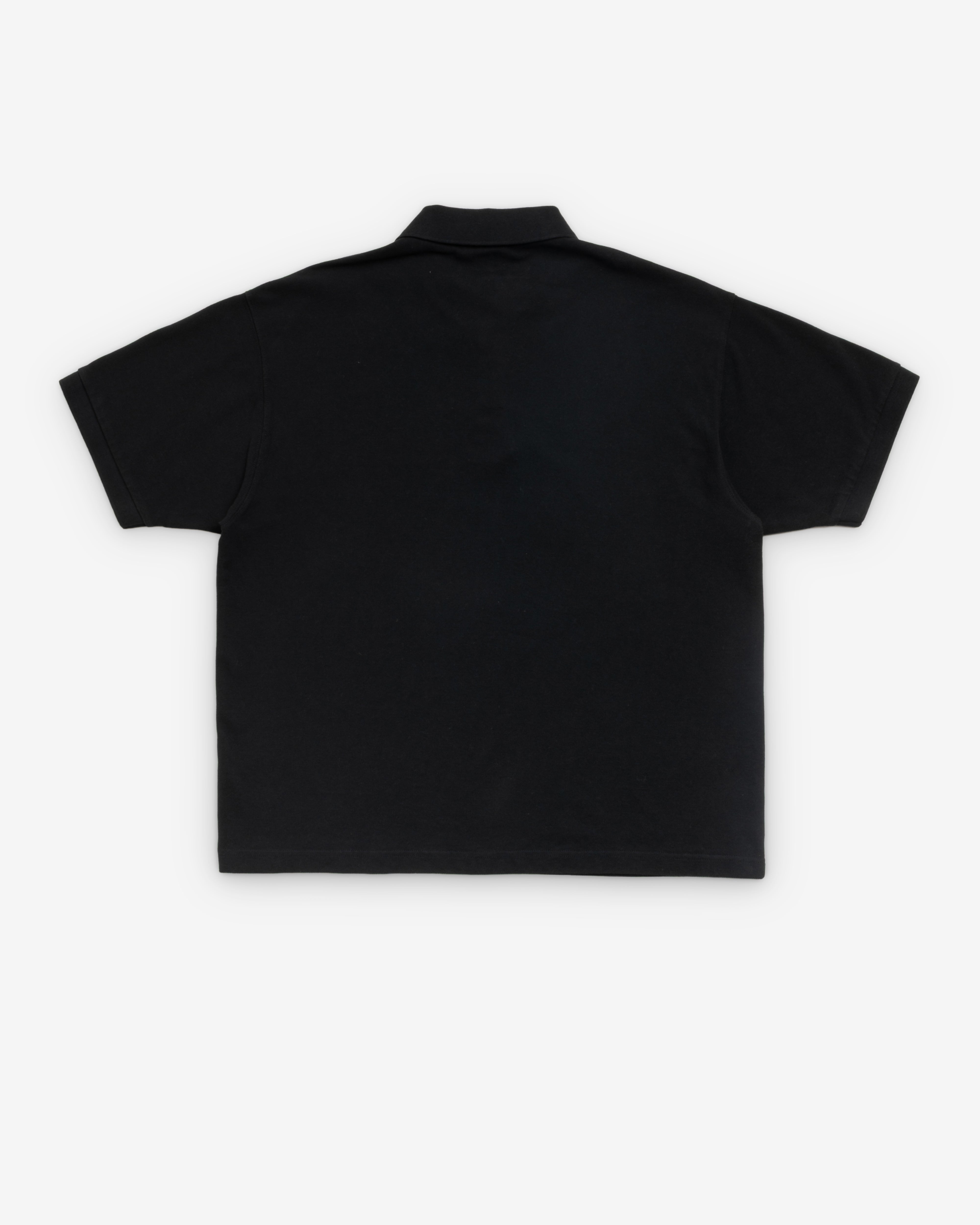 Stüssy: Men's Classic Pique Polo (Black) | DSMNY E-SHOP