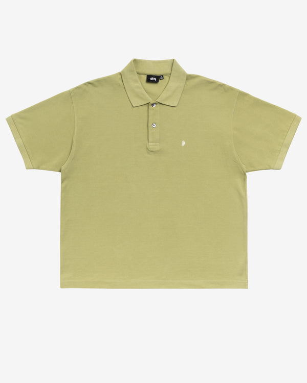 Stüssy - Men's Classic Pique Polo - (Leaf)