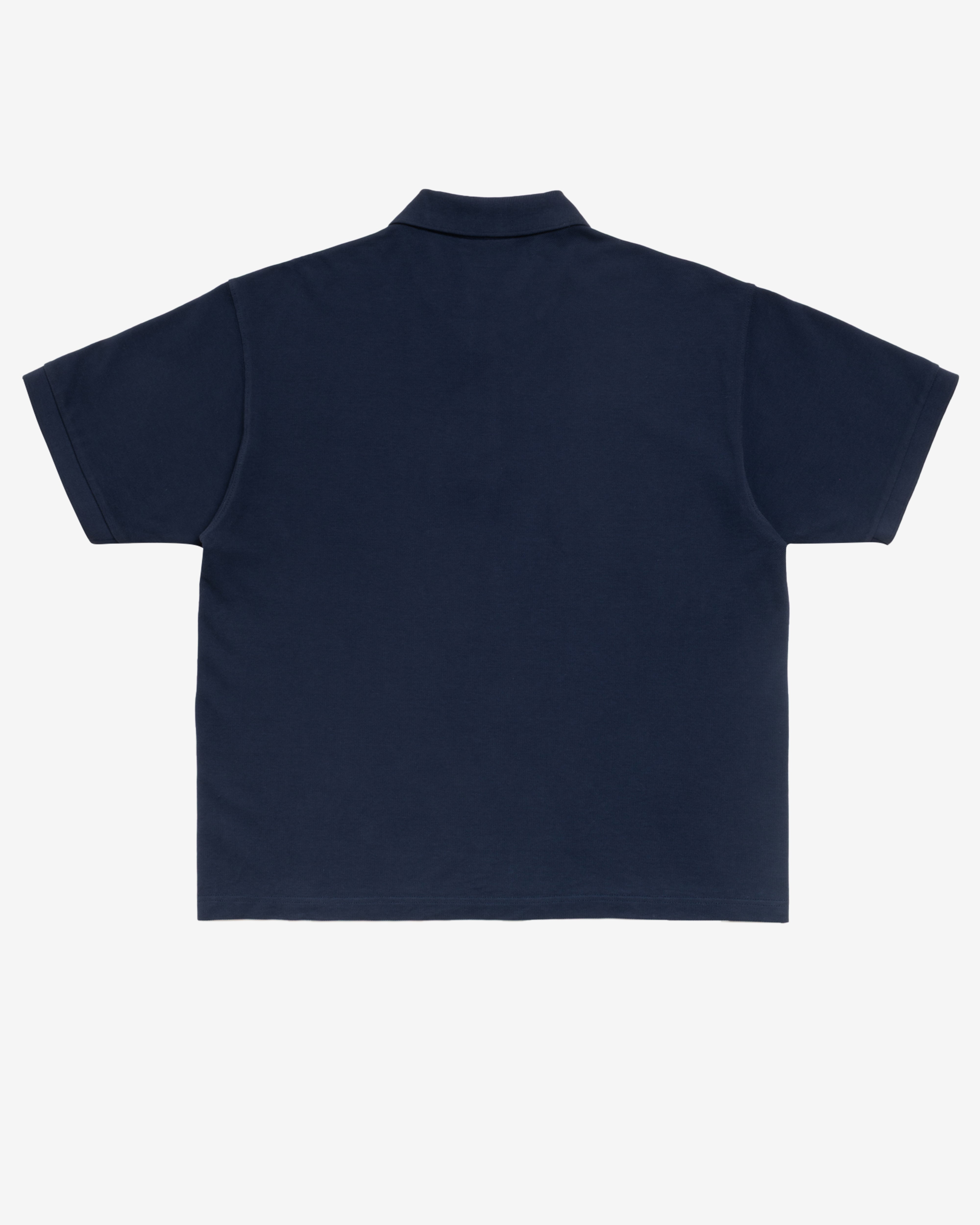 Stüssy: Men's Classic Pique Polo (Navy) | DSMNY E-SHOP