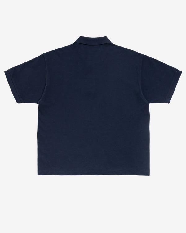 Stüssy - Men's Classic Pique Polo - (Navy)