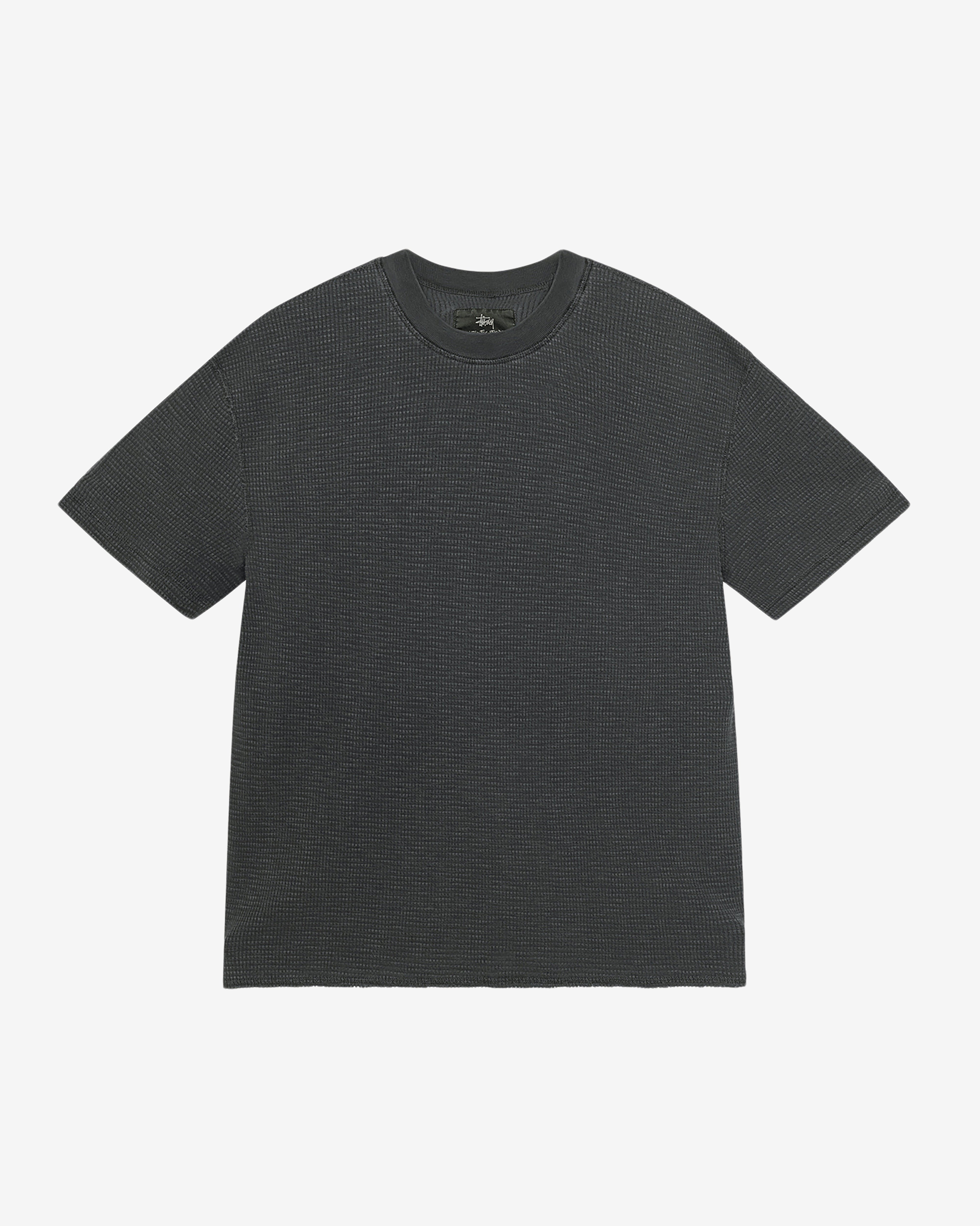 Stüssy: Men's Pigment Dyed Short Sleeve Thermal (Faded Black