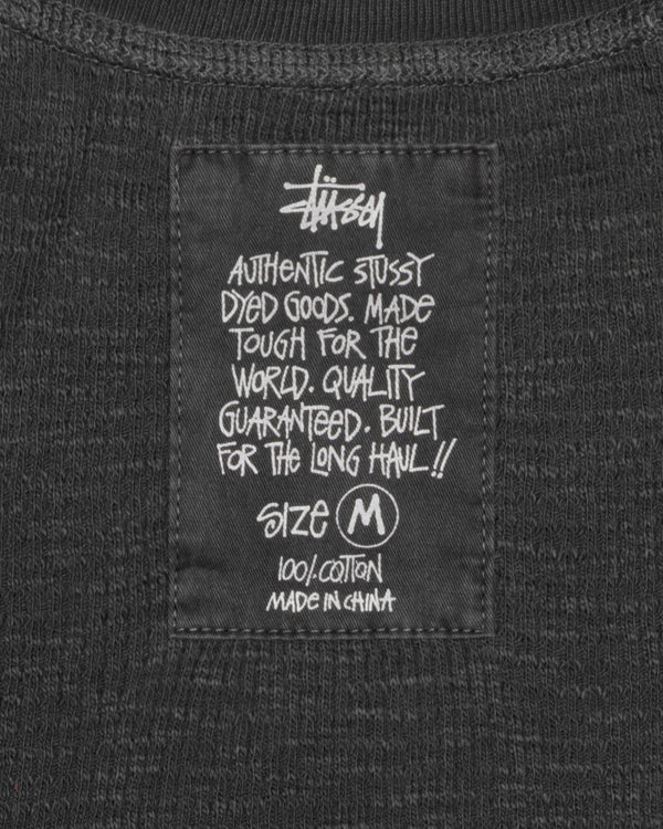Stüssy - Men's Pigment Dyed Short Sleeve Thermal - (Faded Black)