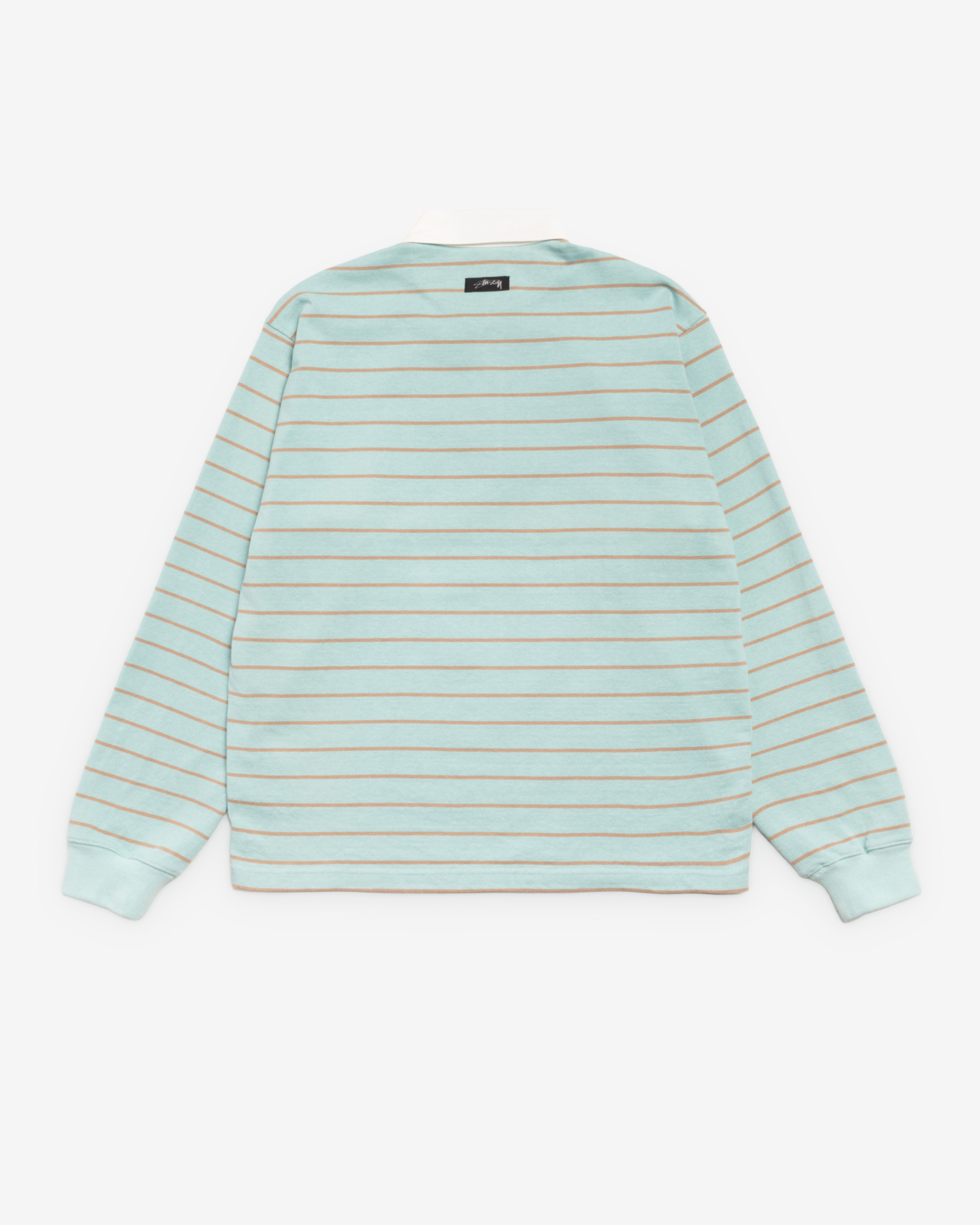 Stüssy: Men's Striped Rugby (Blue) | DSMNY E-SHOP