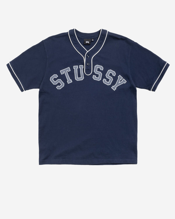 Stüssy - Men's Arch Baseball Jersey - (Navy)