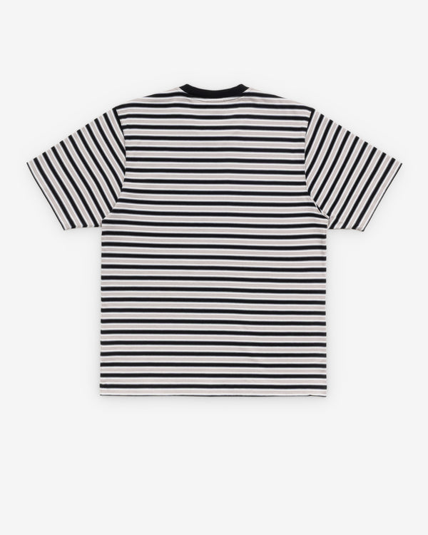Stüssy - Men's Beach Stripe Short Sleeve Tee - (Black)