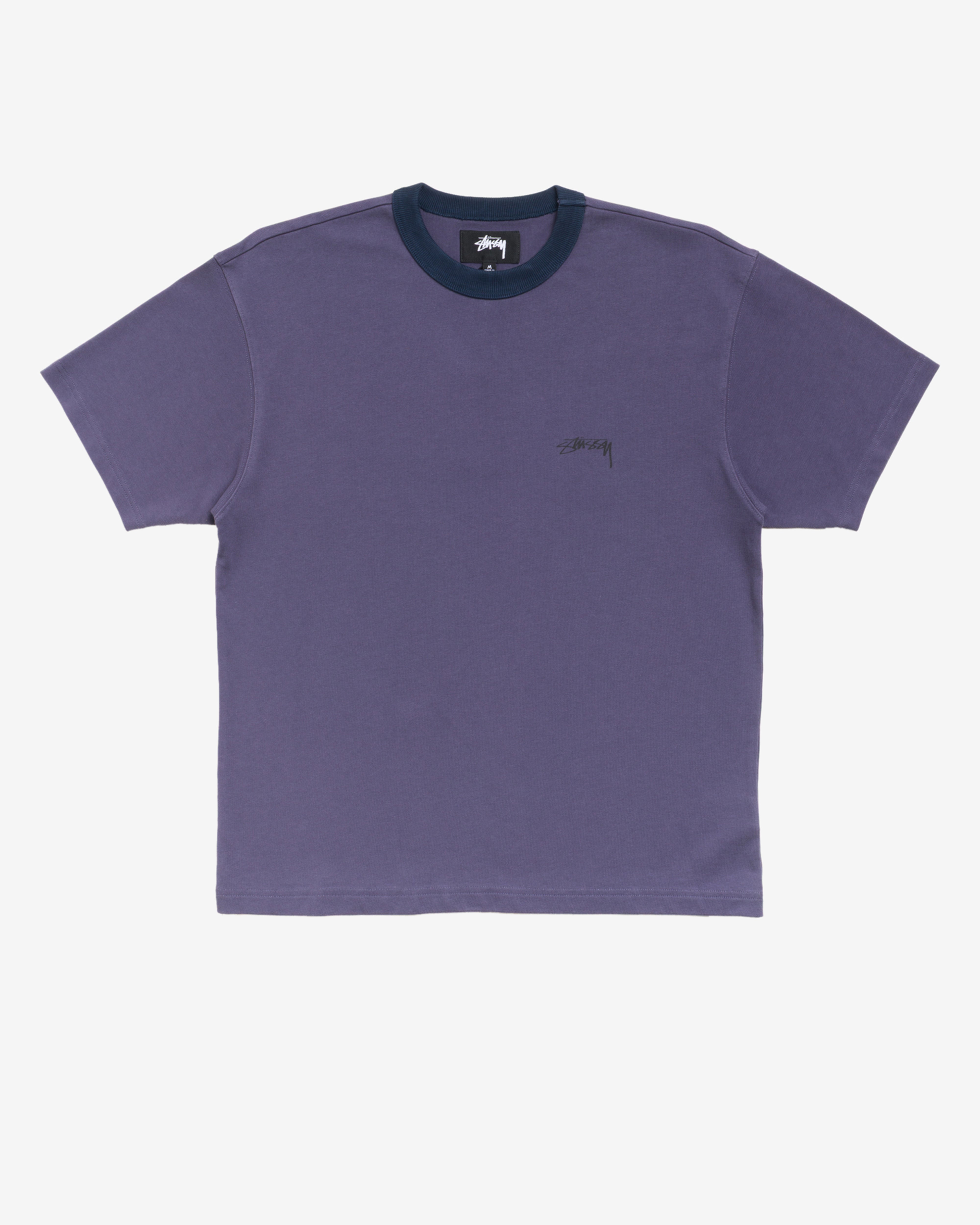 Stüssy: Men's SS Ringer Tee (Blue) | DSMNY E-SHOP