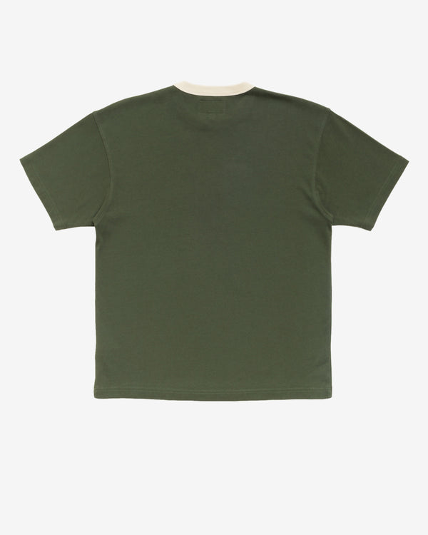 Stüssy - Men's SS Ringer Tee - (Olive)