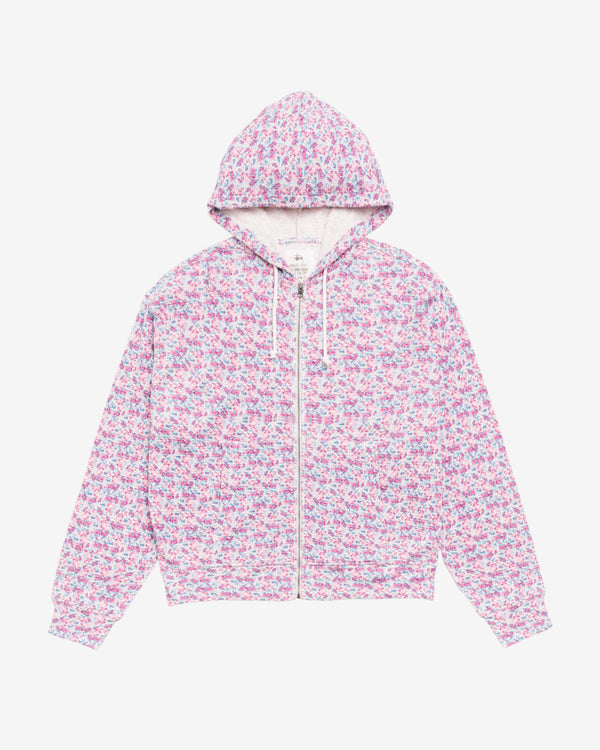 Stüssy - Men's Lightweight Thermal Hoodie - (Floral)