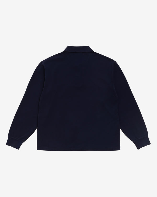 Stüssy - Men's Classic LS Pique Polo - (Navy)