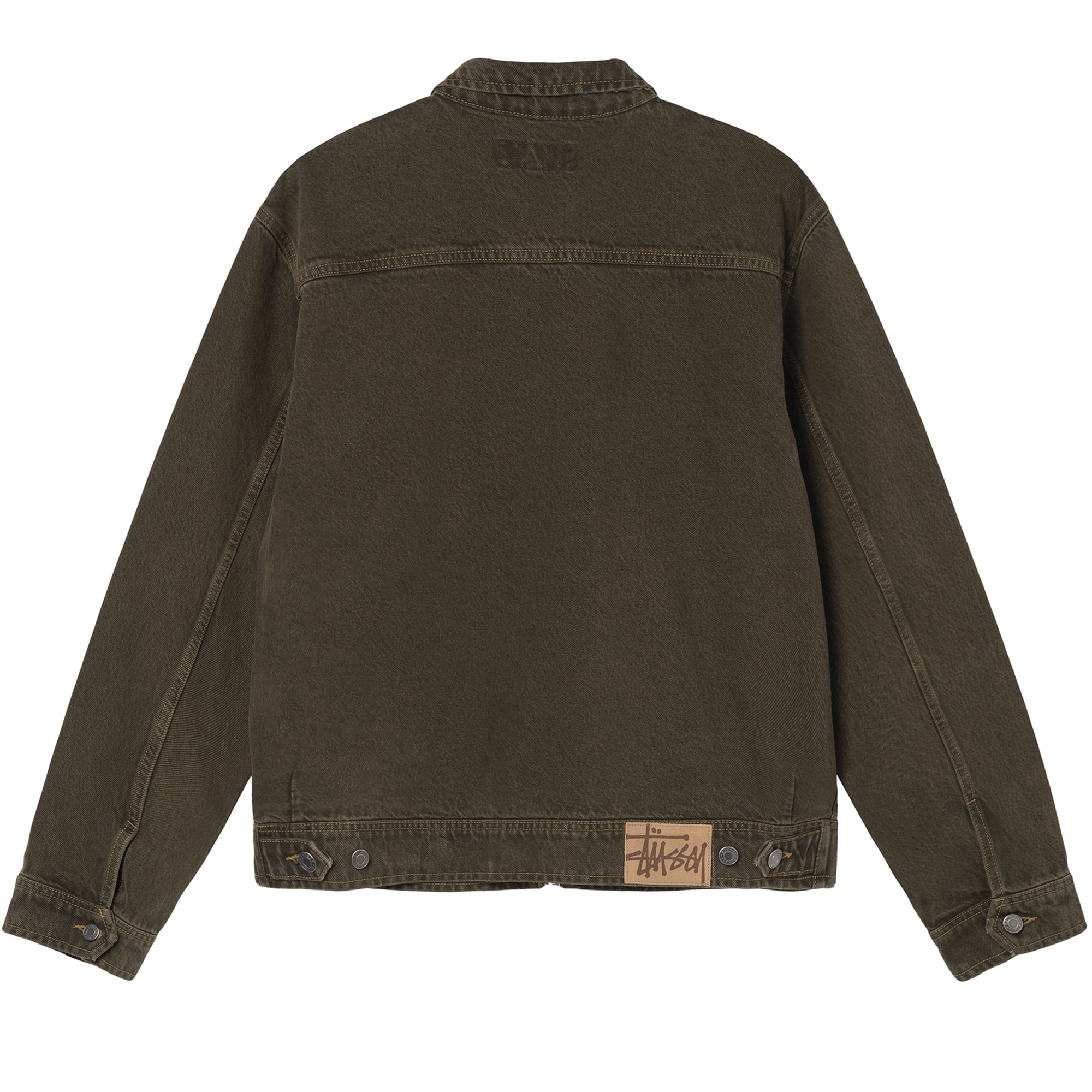 Stüssy - Denim Zip Work Jacket - (Olive)