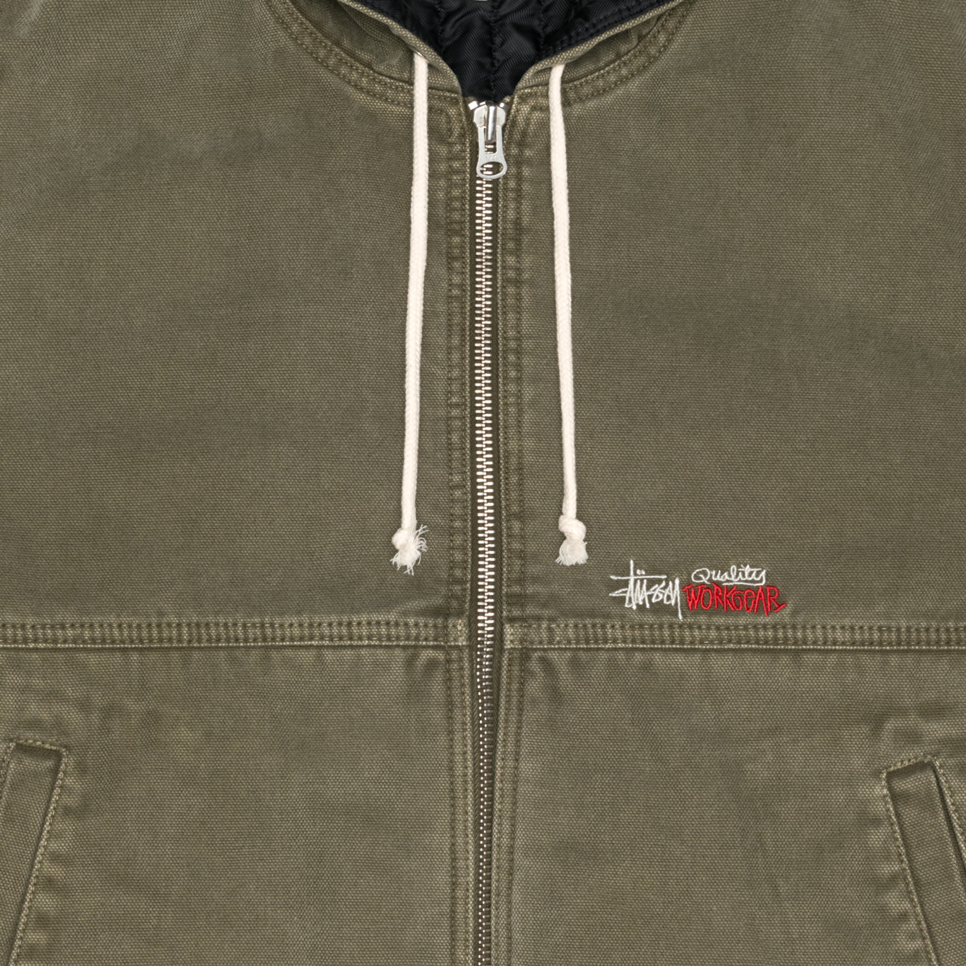 Stüssy - Men's Work Jacket Insulated Canvas - (Olive Drab) – DSMNY