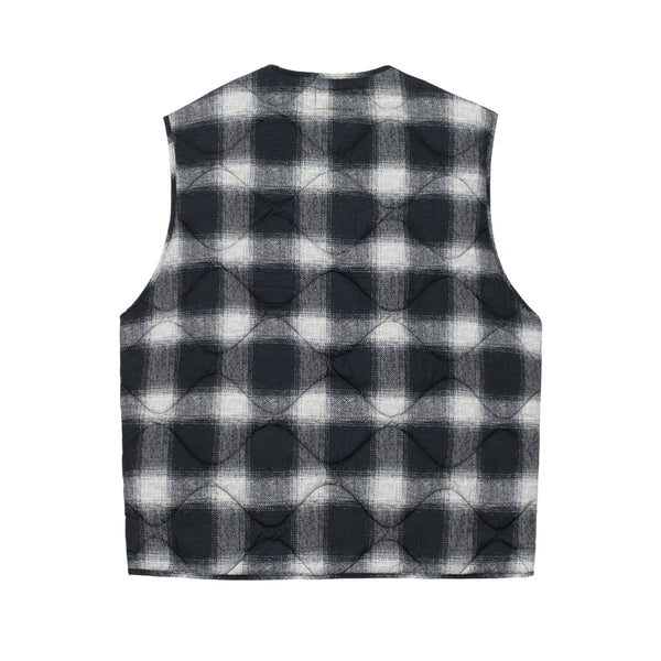 Stüssy - Plaid Nylon Liner Vest - (Black)