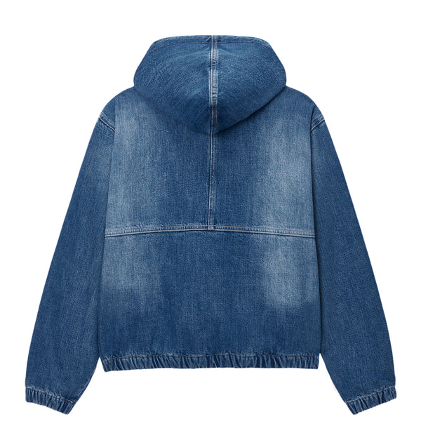 Stüssy - Men's Denim Sherpa Work Jacket - (Washed Blue)