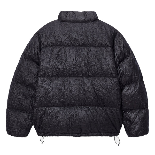 Stüssy - Men's Wrinkled Nylon Down Puffer - (Black)