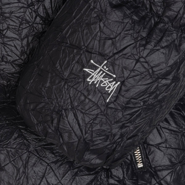 Stüssy - Men's Wrinkled Nylon Down Puffer - (Black)