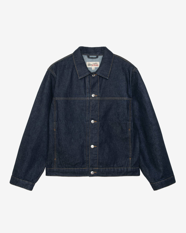 Stüssy - Men's Trucker Denim Jacket - (Rinsed Indigo)