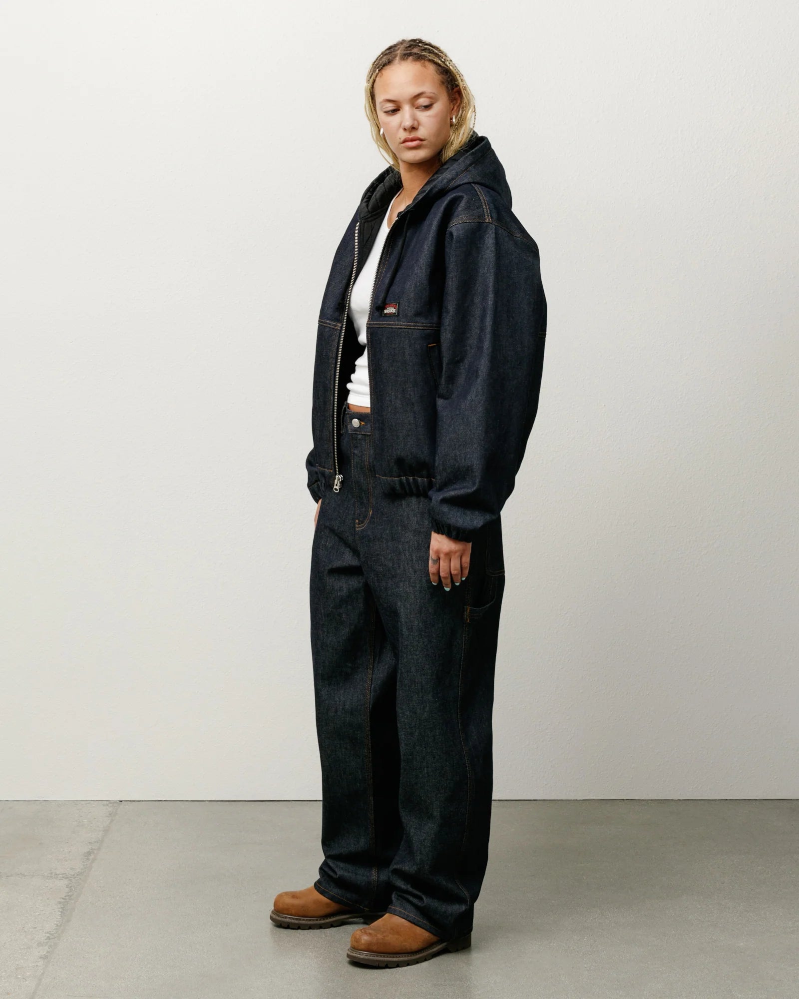 Stüssy: Men's Insulated Work Jacket Denim (Raw Indigo) | DSMNY E-SHOP Stüssy: Men's Insulated Work Jacket Denim (Raw Indigo) | DSMNY E-SHOP