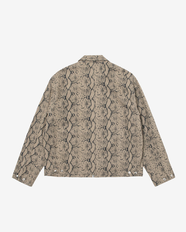 Stüssy - Men's Garage Jacket Gabardine - (Snake)