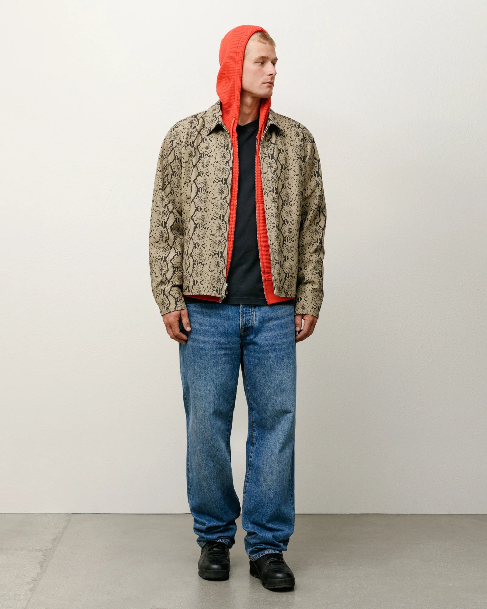Stüssy: Men's Garage Jacket Gabardine (Snake) | DSMNY E-SHOP Stüssy: Men's Garage Jacket Gabardine (Snake) | DSMNY E-SHOP