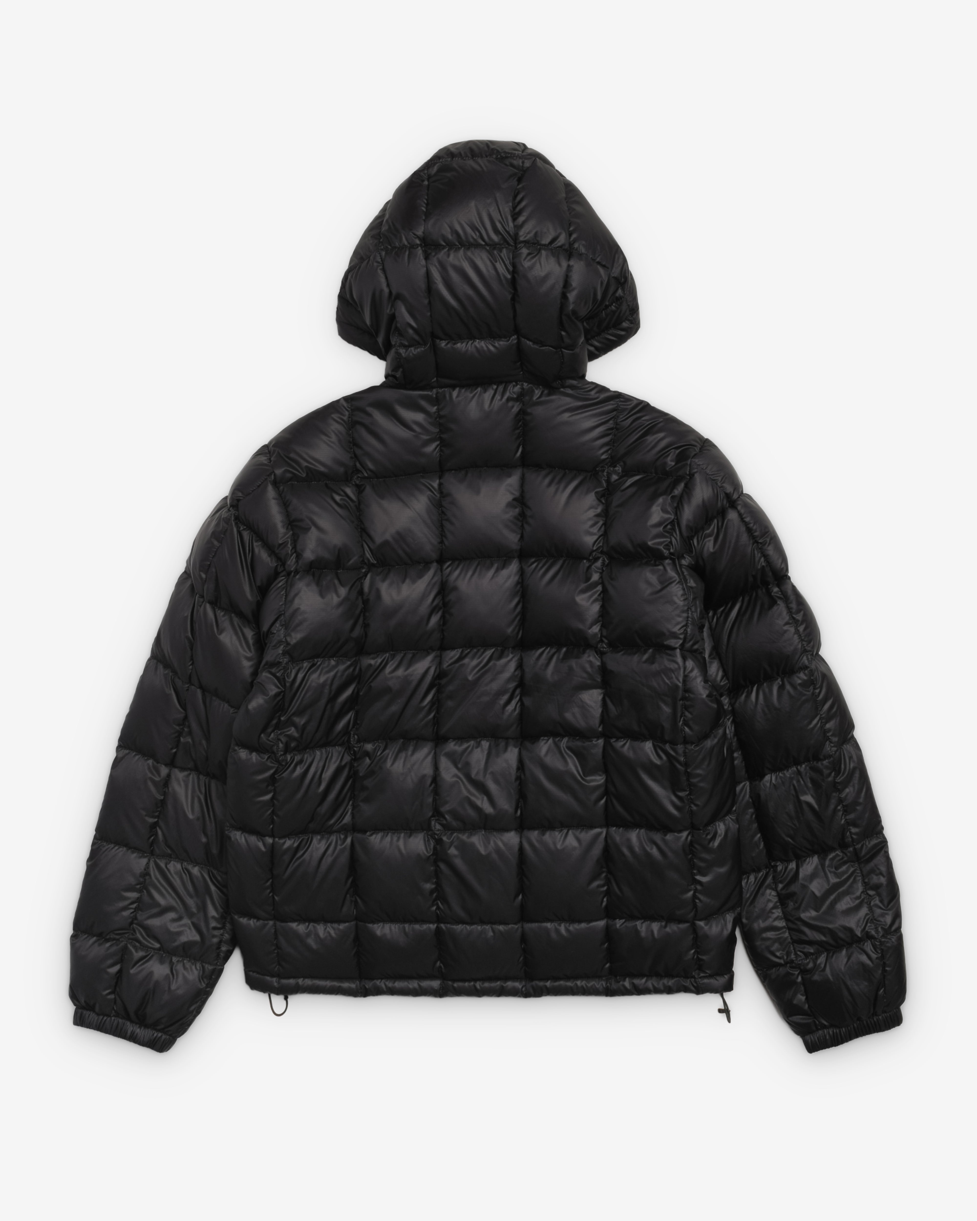 Stüssy: Men's Midweight Hooded Puffer (Black) | DSMNY E-SHOP