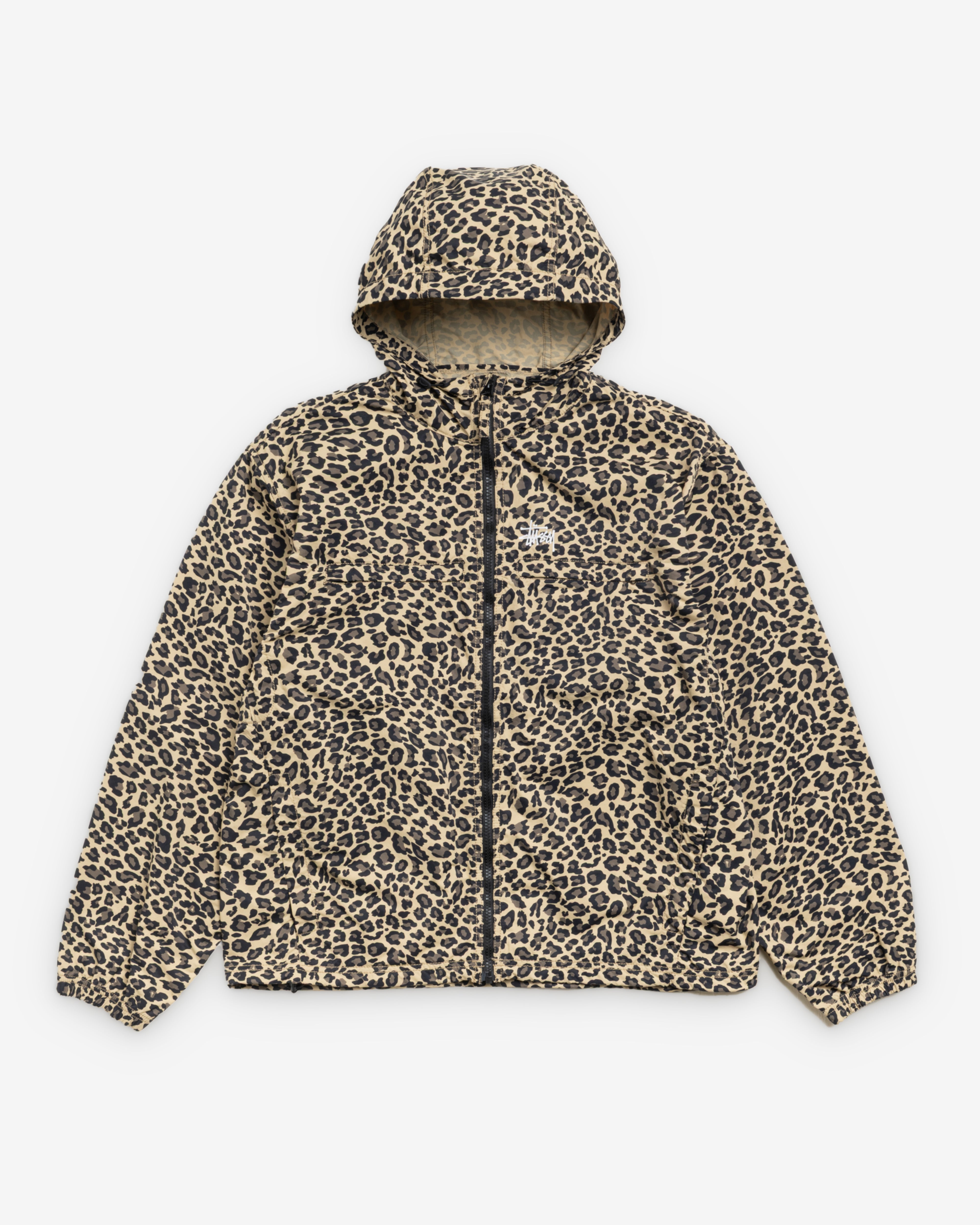 Stüssy: Men's Lightweight Hooded Jacket (Cheetah) | DSMNY E-SHOP