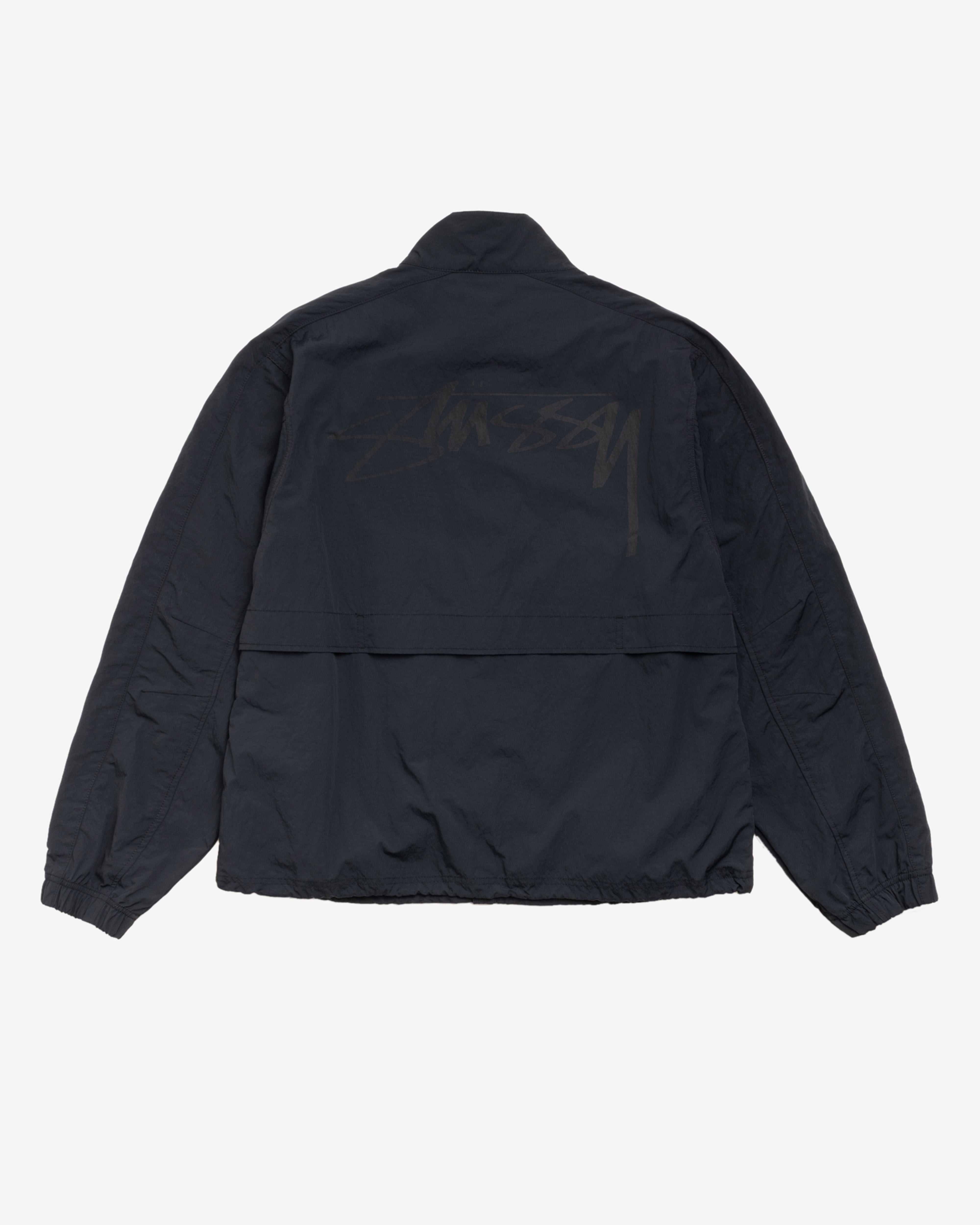 Stüssy: Men's Lightweight Mock Jacket (Black) | DSMNY E-SHOP