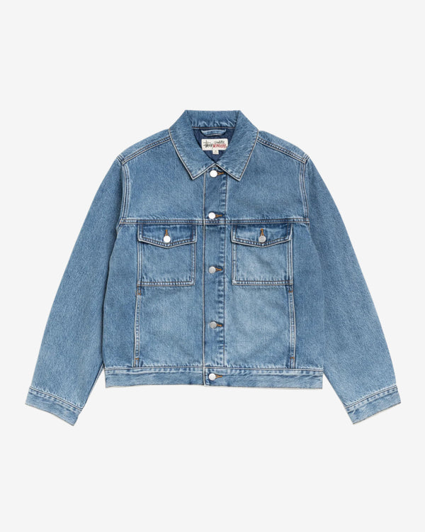 Stüssy - Men's Lined Denim Trucker - (Indigo Stone Wash)