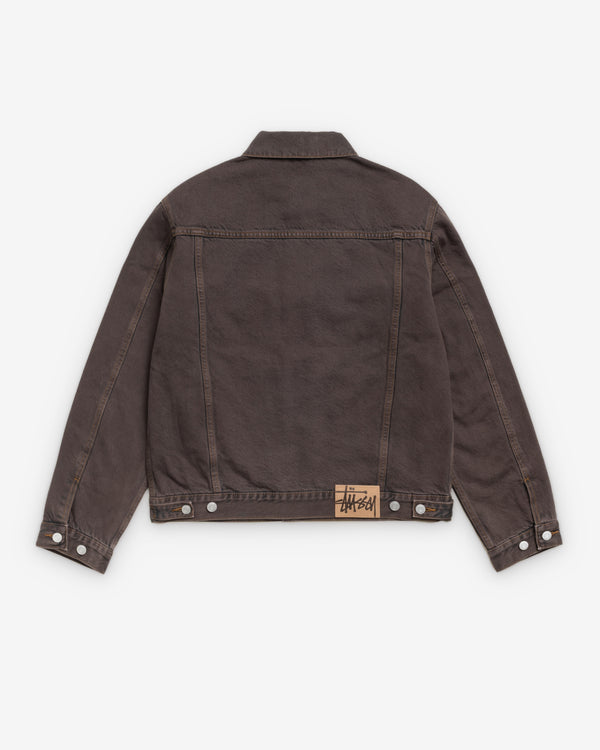 Stüssy - Men's Lined Trucker Resin Denim - (Brown)
