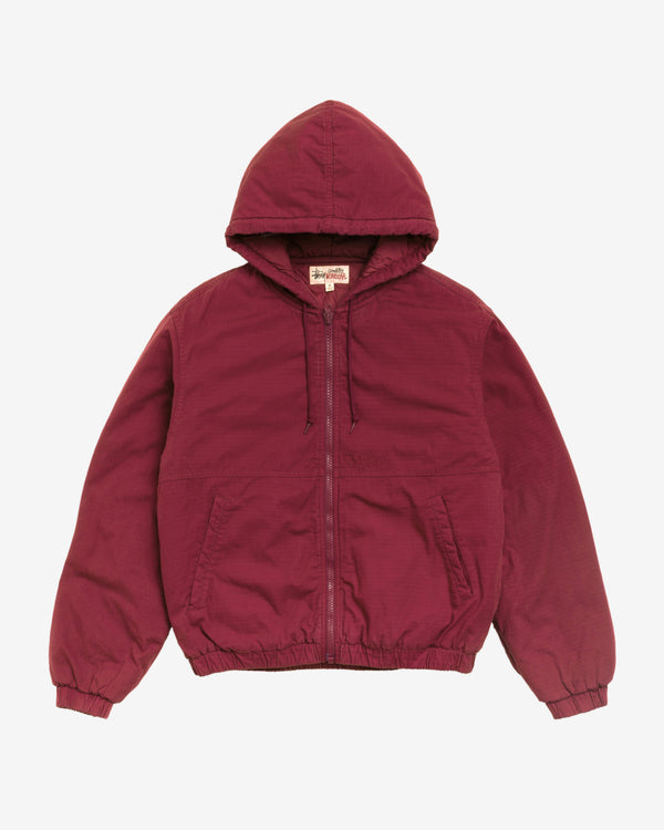 Stüssy - Men's Ripstop Work Jacket - (Burgundy)