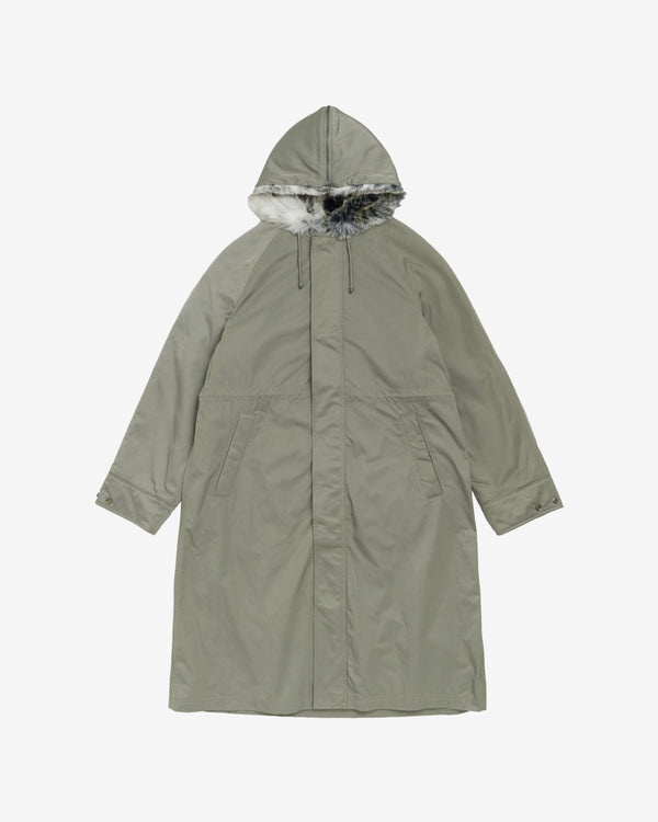 Stüssy - Fur Hood Long Parka - (Olive Green)