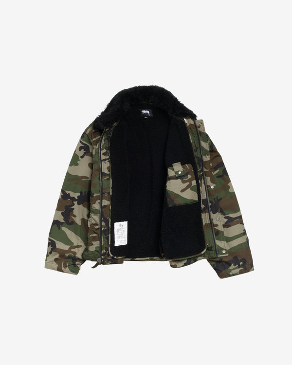 Stüssy - Convertible Deck Jacket - (Woodland Camo)