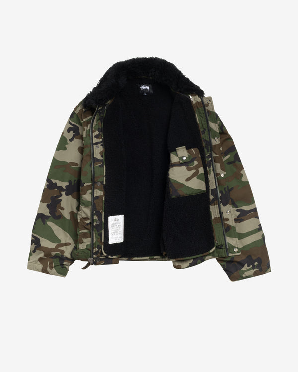 Stüssy - Convertible Deck Jacket - (Woodland Camo)