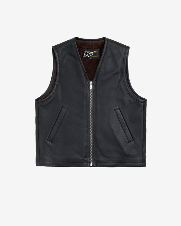 Stüssy - Reversible Fur Vest - (Black)